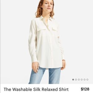 Everlane The Washable Silk Relaxed Shirt